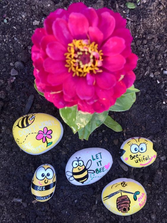 Buzzing Bee Inspiration Pebbles