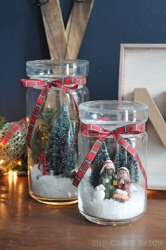 Charming Holiday Snow Globe Scene