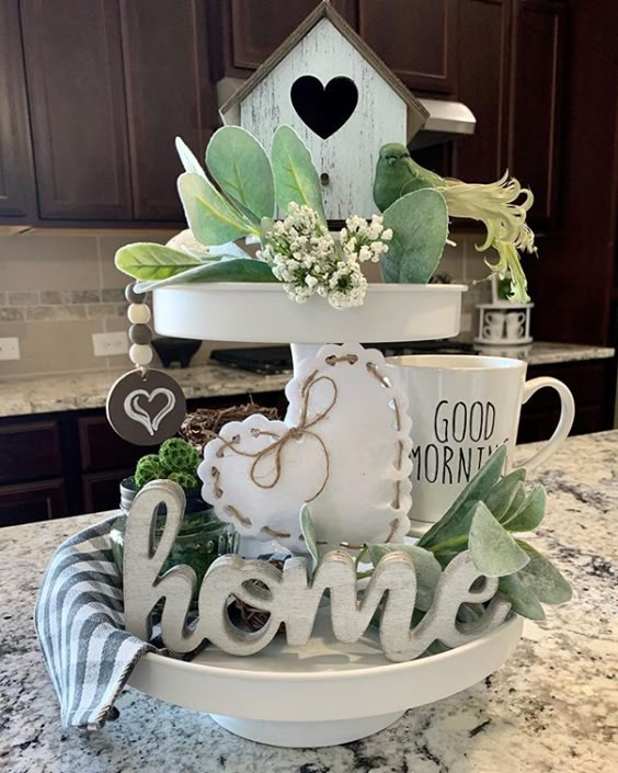 Charming Tiered Easter Tray