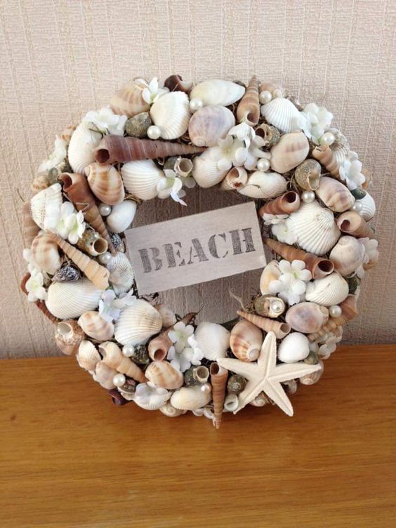 Coastal Seashell Beach Wreath