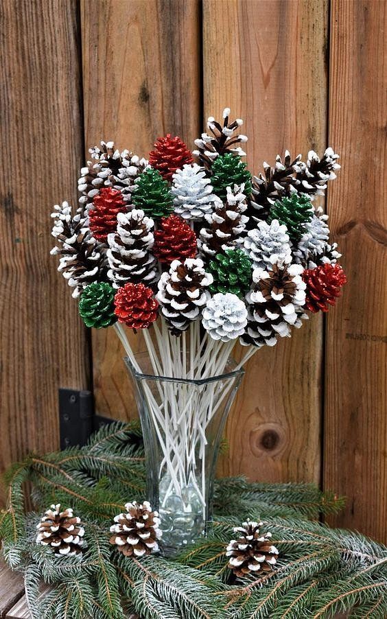 Colorful Pinecone Bouquet