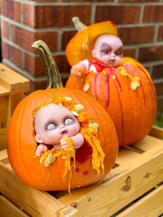 Creepy Doll Pumpkin Invasion