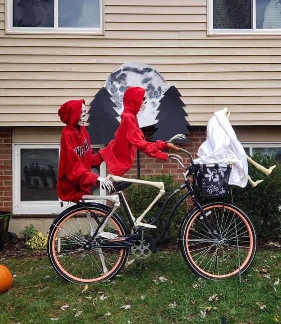 Eerie Skeleton Bike Ride