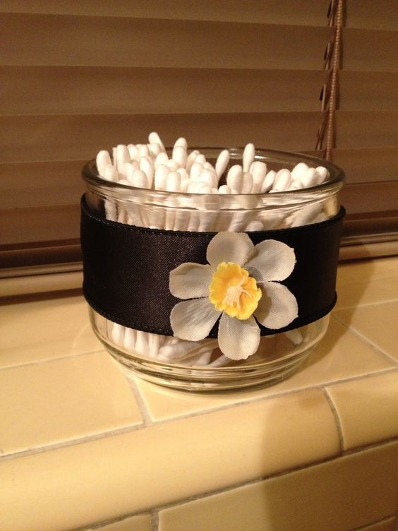 Elegant Floral Cotton Holder