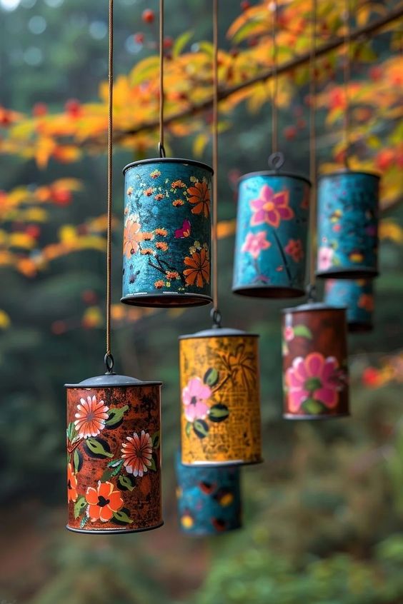 Enchanting Upcycled Tin Can Lanterns