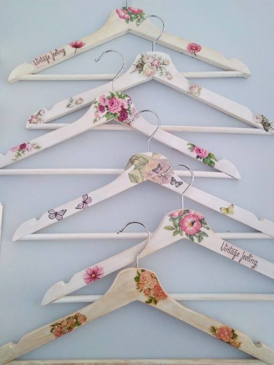 Floral Decoupage Hanger Collection