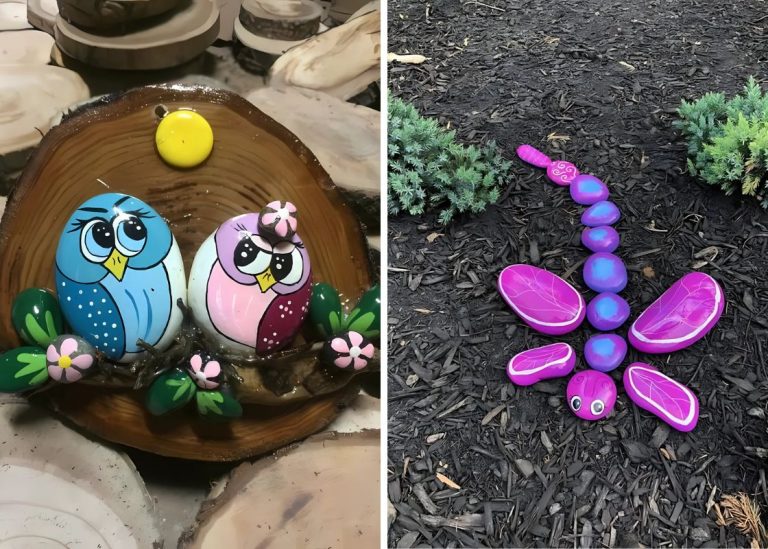 20+ Lovely Painted Pebble Garden Art Ideas to Inspire Your Next Project