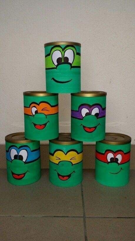 Playful Tin Can Ninja Turtles