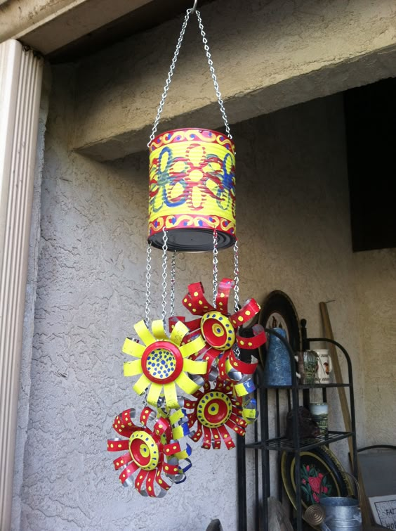 Playful Tin Can Wind Chimes