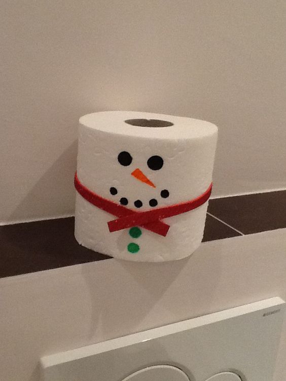 Quirky Toilet Paper Snowman