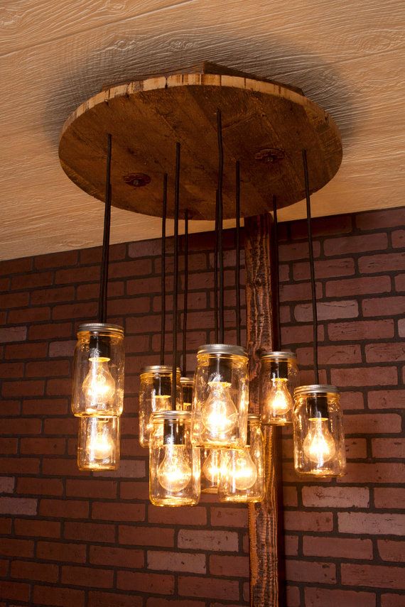 Rustic Mason Jar Chandelier Charm