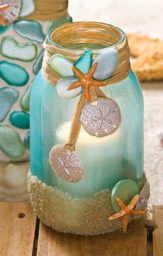 Seaside Glow Mason Jar Lantern