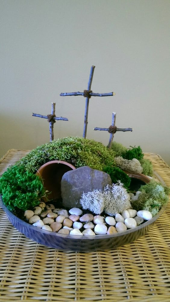 Serene Easter Garden of Calvary