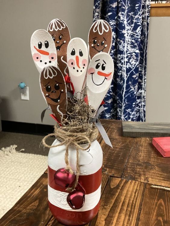 Snowman Spoon Bouquet