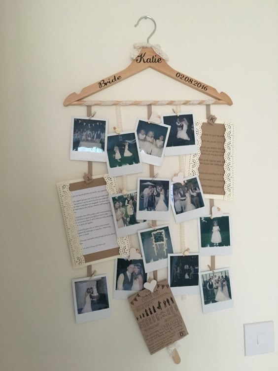 Vintage Hanger Memory Collage