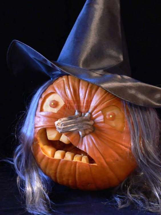 Wicked Witch Pumpkin Carving