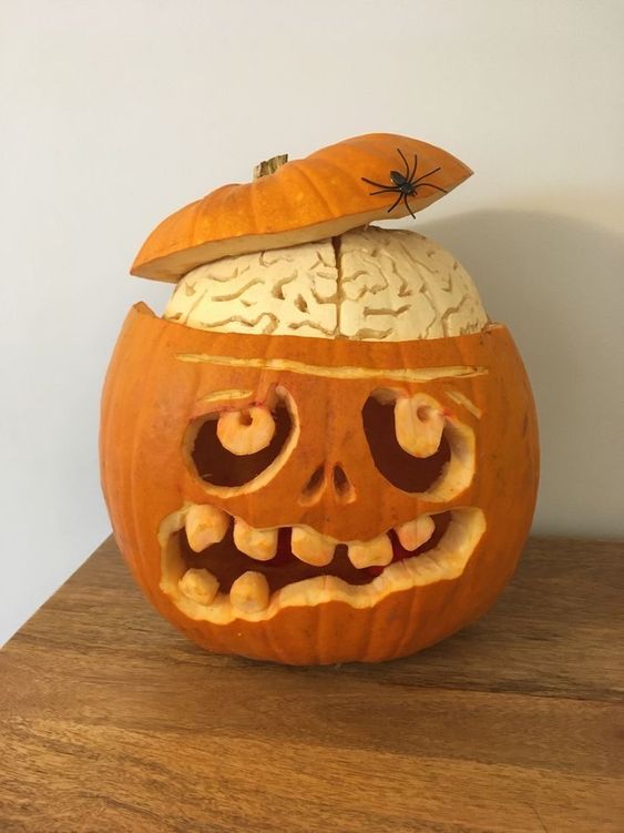 Zombie Brain Pumpkin