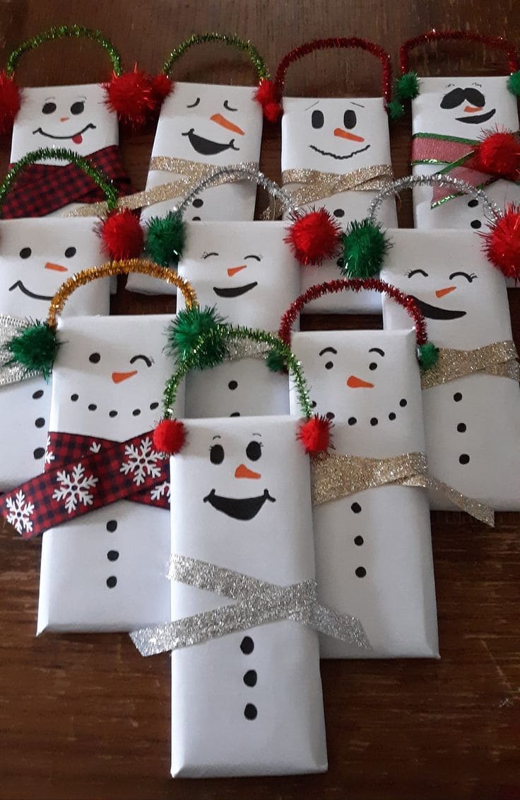 Adorable Snowman Gift Packages