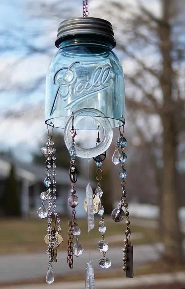 Charming Mason Jar Wind Chime