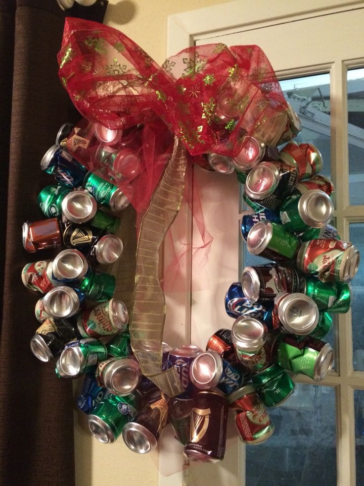 Eco-Friendly Soda Can Wreath