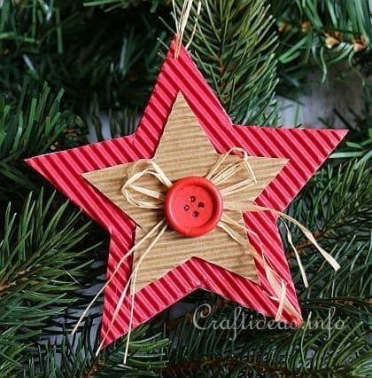 Layered Cardboard Star Ornament