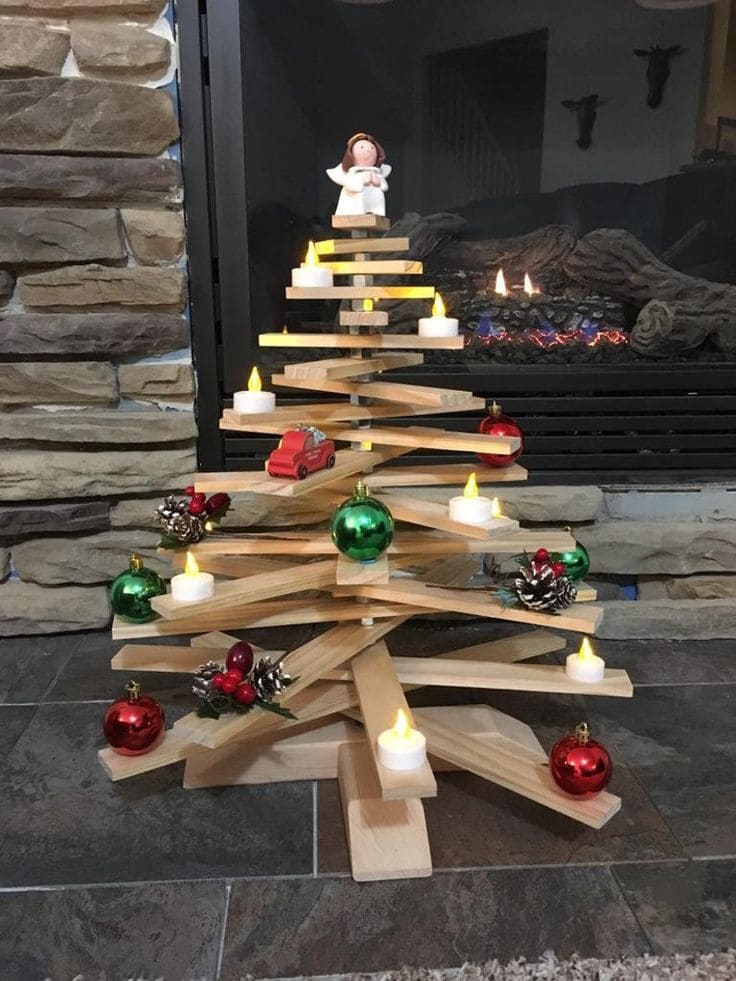 Minimalist Wooden Charm Tree