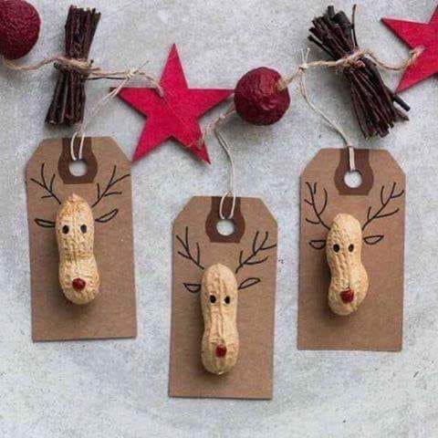 Nutty Reindeer Ornaments