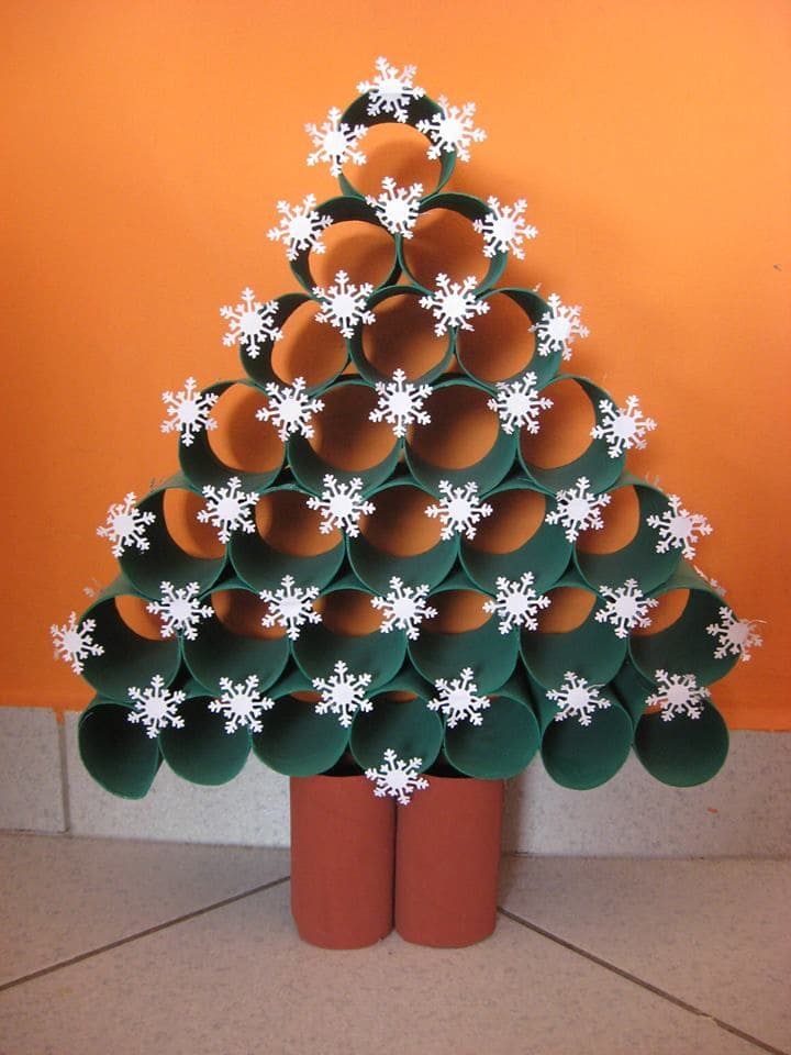 Recycled Roll Christmas Tree