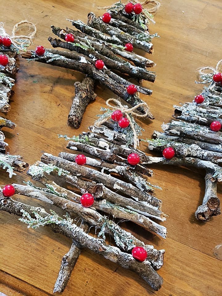 Rustic Twiggy Christmas Trees