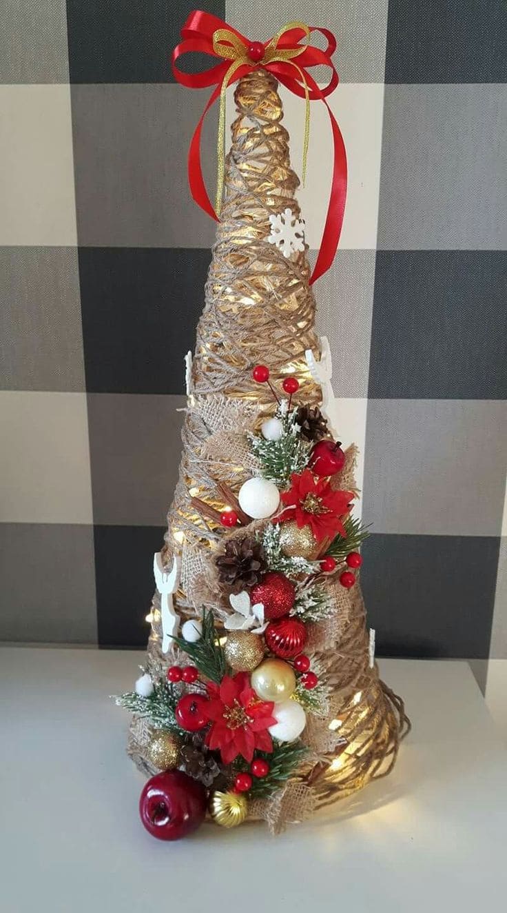 Rustic Twine Christmas Tree