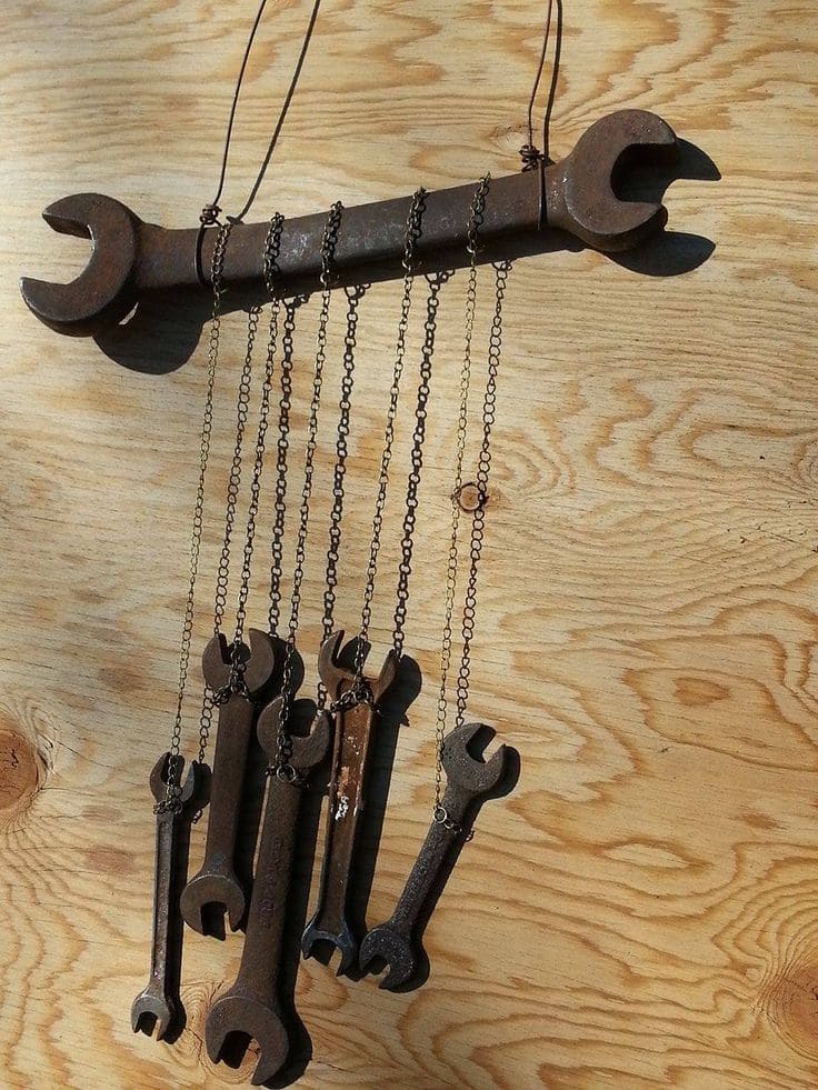 Vintage Wrench Tool Wind Chime