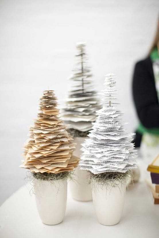 Whimsical Paper Christmas Trees