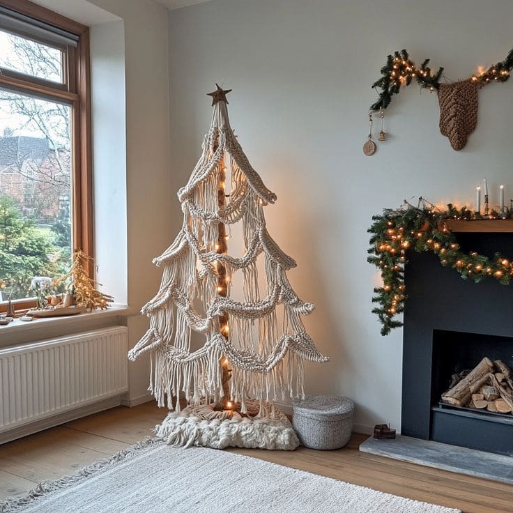 Bohemian Macrame Christmas Tree