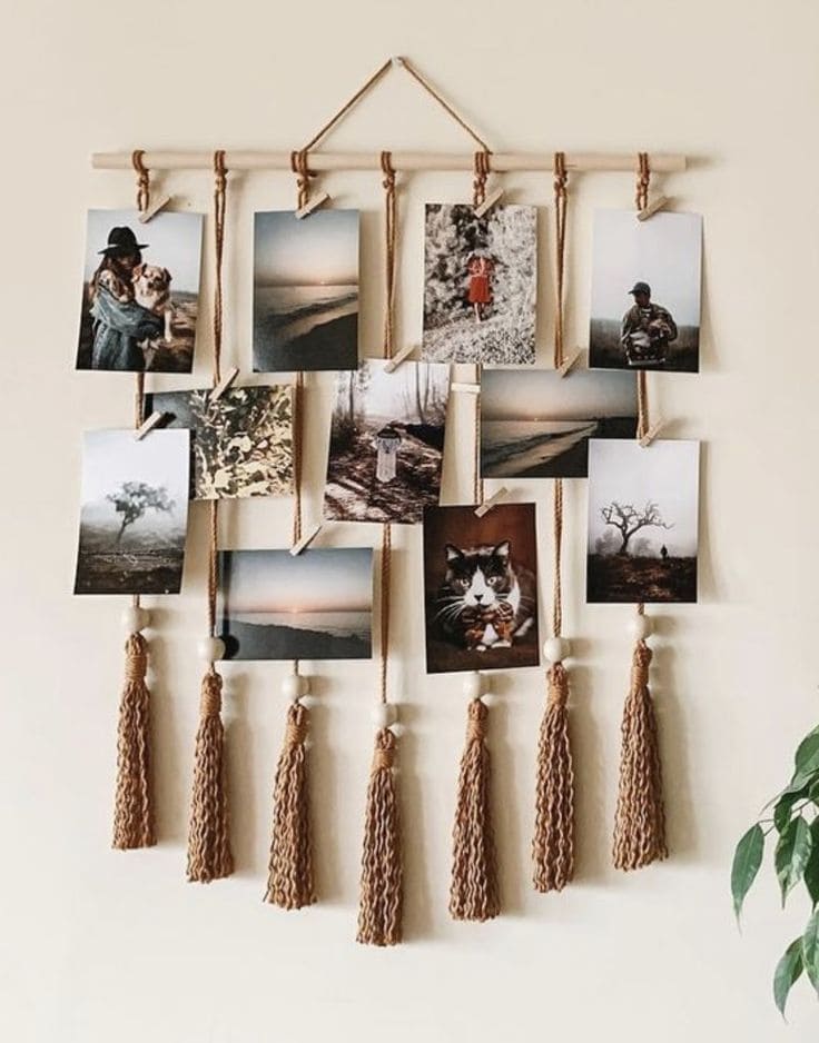 Bohemian Photo Display Wall Hanger