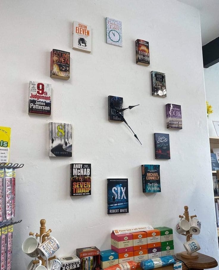 Bookish Clock for Literary Enthusiasts