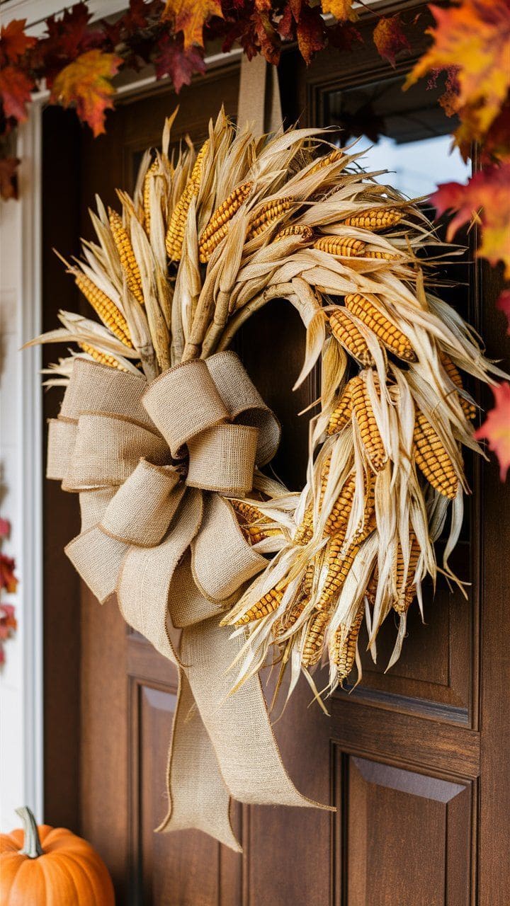 Bountiful DIY Corn Husk Wreath