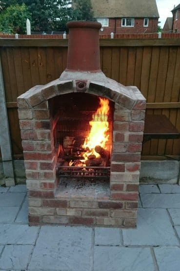 Brick Fireplace-Style Barbecue Charm