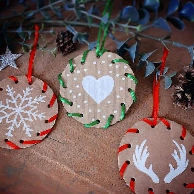 Cardboard Christmas Ornaments