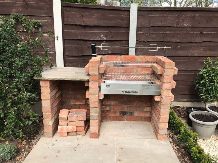 Charming Brick BBQ Design