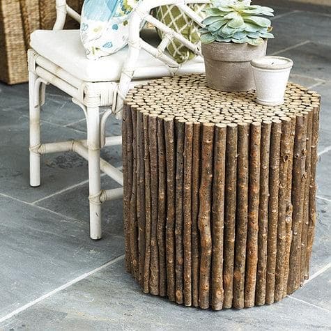 Charming Nature-Inspired Twig Coffee Table