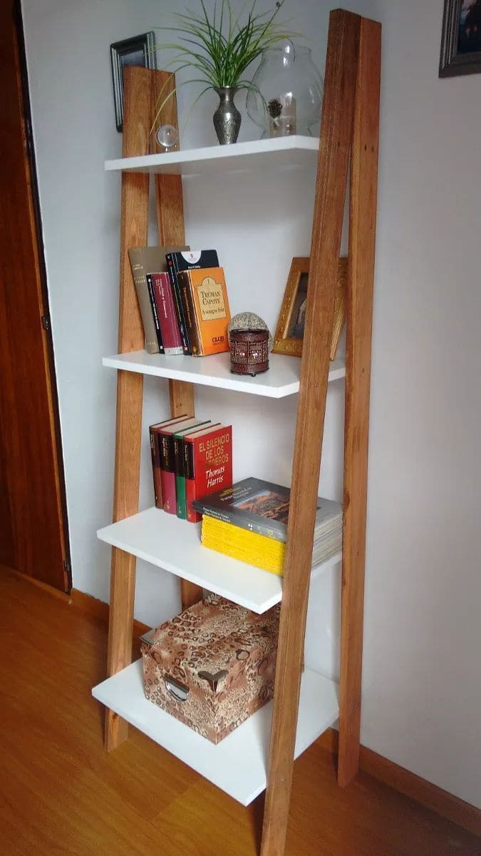 Charming and Functional Ladder Shelves