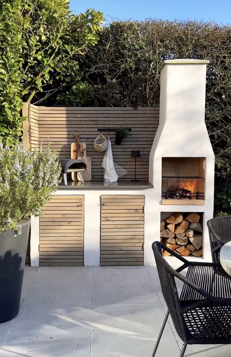 Chic Outdoor Brick Barbecue Haven