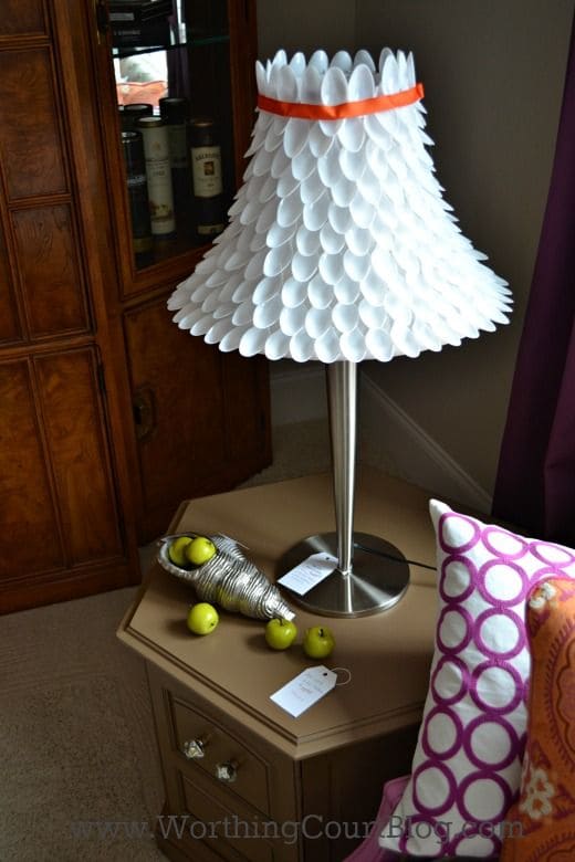 Chic Plastic Spoon Table Lampshade