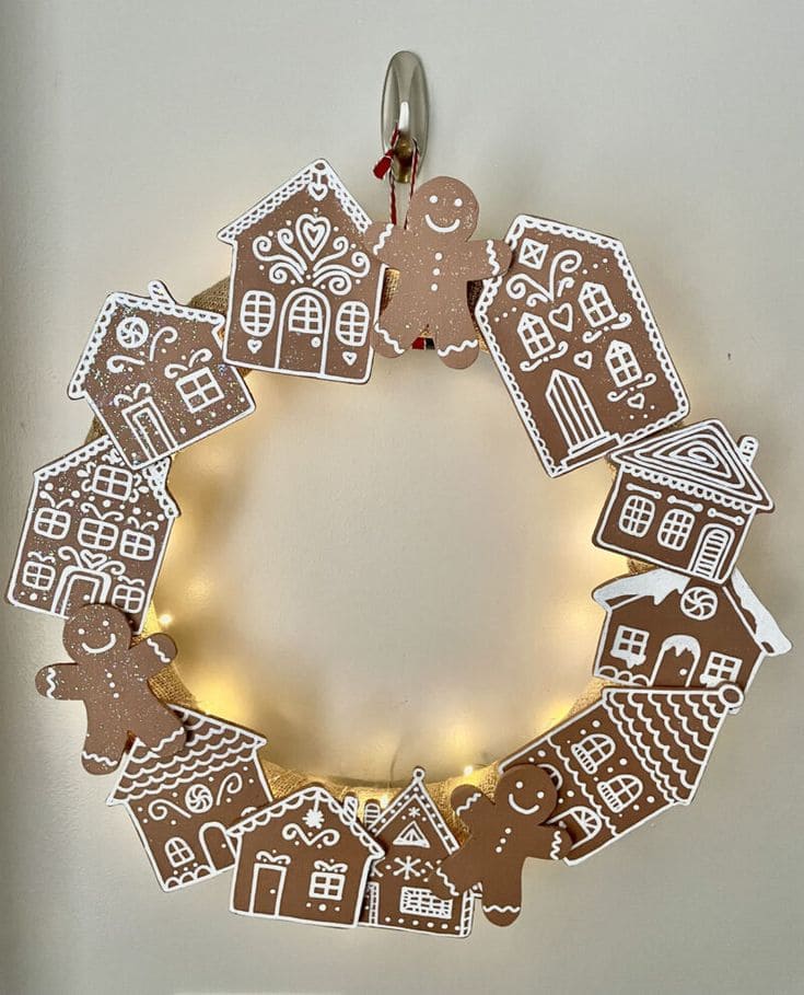 Christmas Gingerbread House Wreath