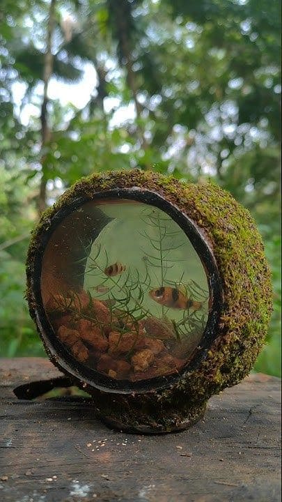 Coconut Shell Mini Aquarium