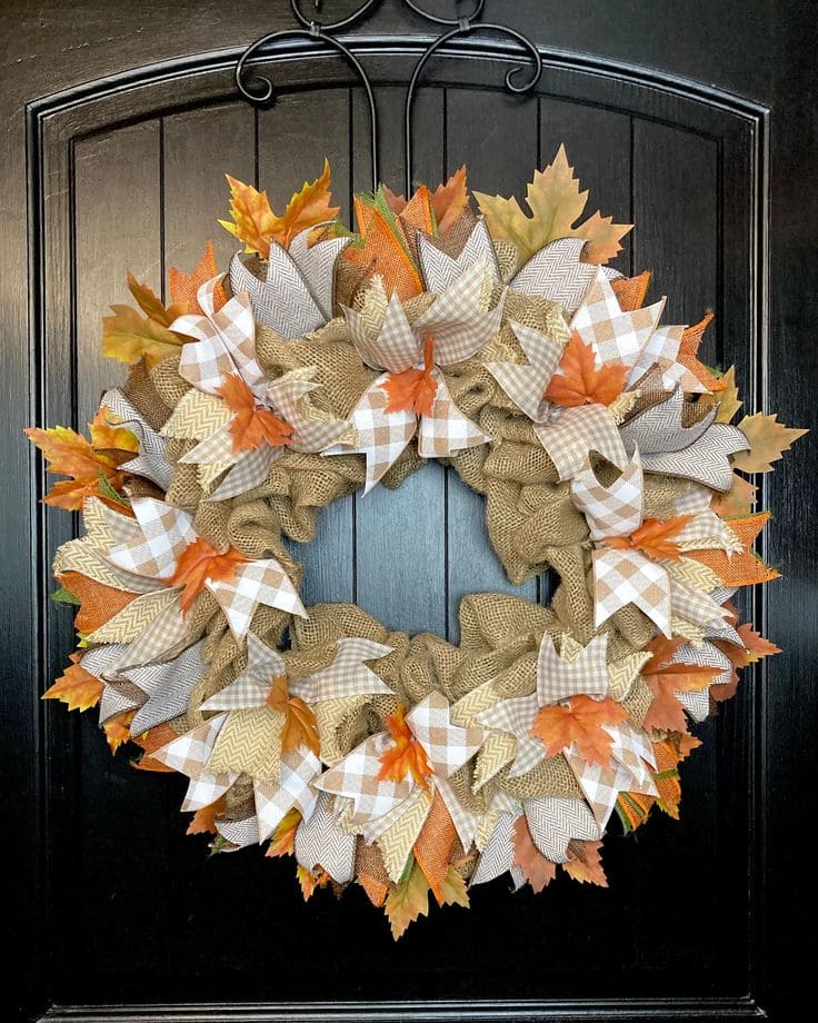 Cozy Autumn Farmhouse Style Wreath