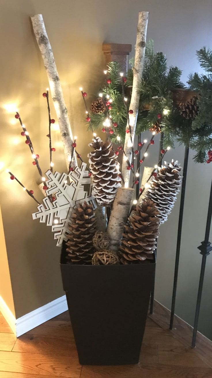 Cozy Pinecone Centerpiece for Winter Wonder