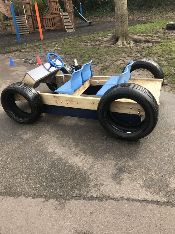 Creative Tire Car for Imaginative Play