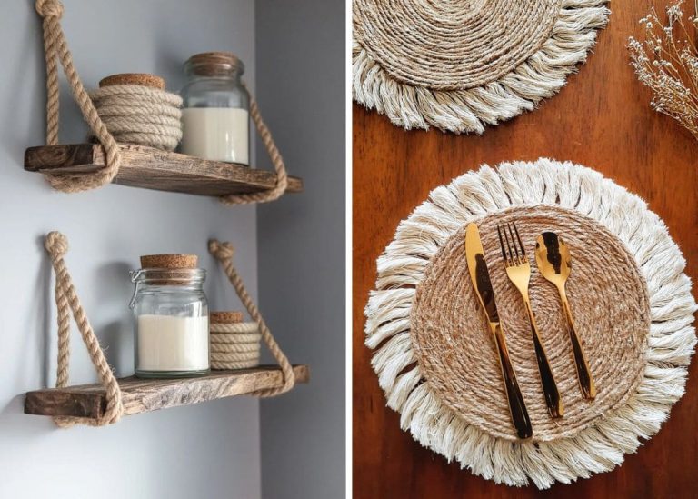 Top 24 Creative DIY Rope Craft Ideas to Decorate Your Home