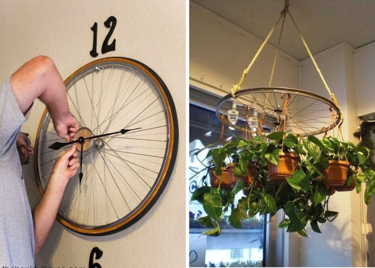 21+ Creative DIY Bicycle Wheel Upcycling Ideas to Decorate Your Home